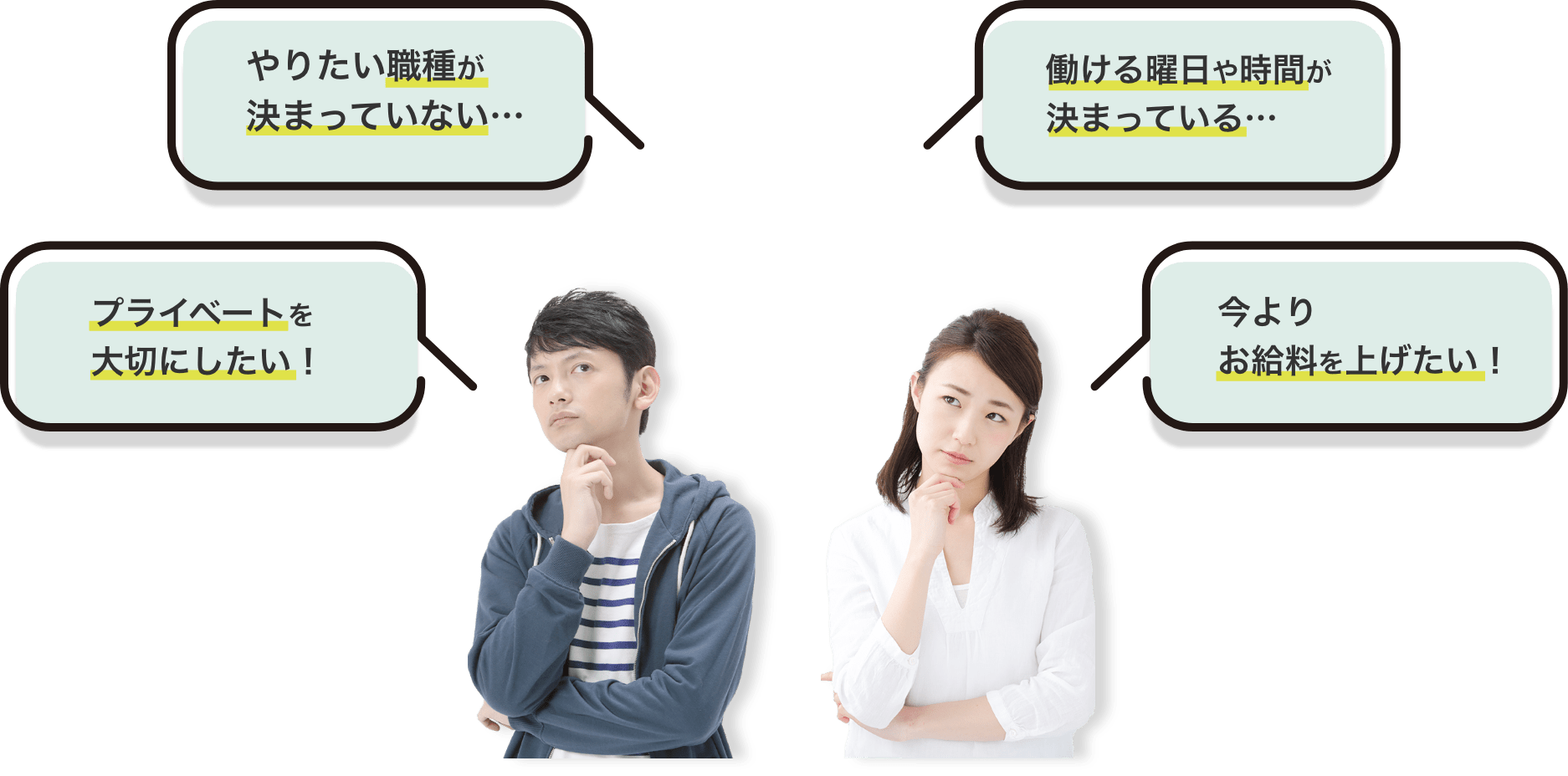  悩み画像